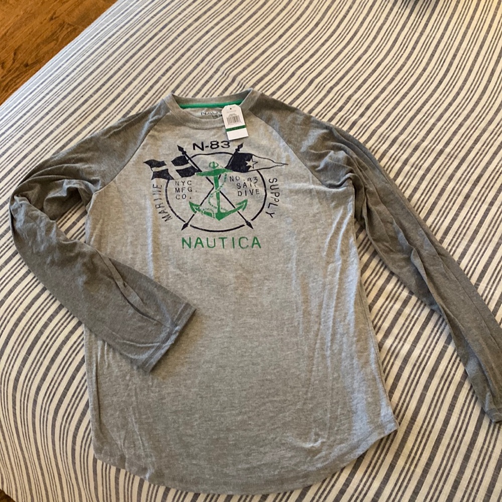 NWT boys Nautica long sleeve shirt